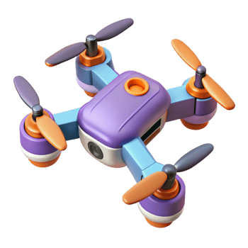 majestic tranquil baroque A compact drone with four propellers. NO BACKGROUND with Transparent Background. exclusive png