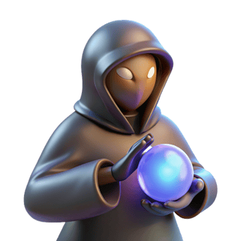 beautiful romantic futuristic A mysterious hooded figure, holding a glowing orb. NO BACKGROUND with Transparent Background. 4K png