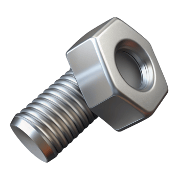 impressive harmonious vintage A single bolt, metallic with a hexagonal head. NO BACKGROUND with Transparent Background. premium png