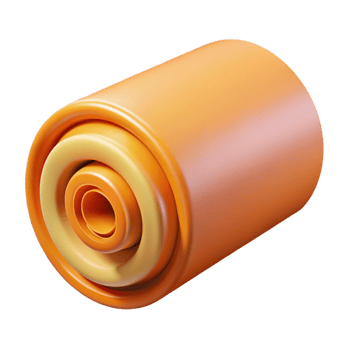 unparalleled abstract Roll of insulation NO BACKGROUND with Transparent Background. high quality png