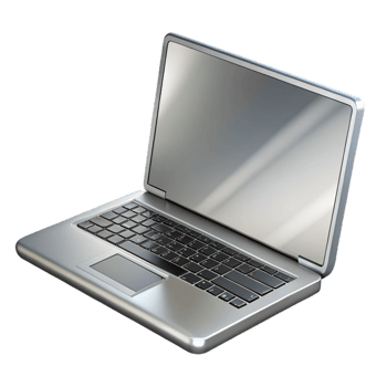 unforgettable surreal A sleek, silver laptop computer, closed. NO BACKGROUND with Transparent Background. exclusive png