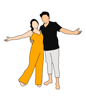 man and woman happy together png