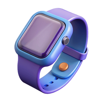 extraordinary impressionist Smartwatch, fitness tracker NO BACKGROUND with Transparent Background. 4K png