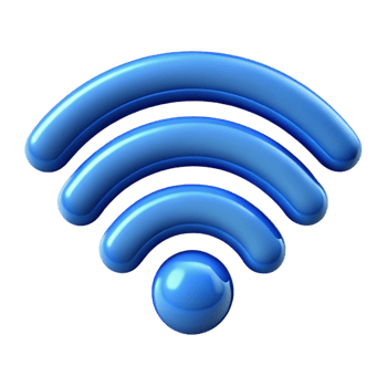 beautiful dramatic impressionist A stylized wifi symbol. NO BACKGROUND with Transparent Background. elite png