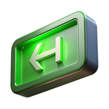 whimsical serene Exit sign, illuminated, green, NO BACKGROUND with Transparent Background. fine detail png