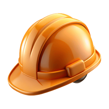 intense splendid Construction worker helmet, hard hat, safety, NO BACKGROUND with Transparent Background. ultra HD png