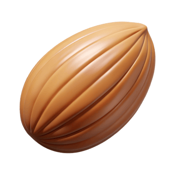 majestic rare Single almond nut, shelled NO BACKGROUND with Transparent Background. png