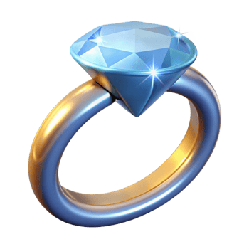 signature vintage Diamond ring, sparkling, NO BACKGROUND with Transparent Background. detailed png