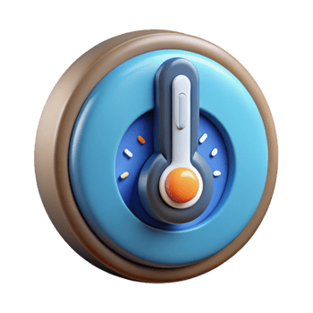 sought-after traditional Smart thermostat, temperature control NO BACKGROUND with Transparent Background. professional png