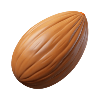 impressive reflective gothic Single almond NO BACKGROUND with Transparent Background. flawless png