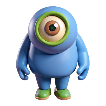 extraordinary notable Cyclops, one-eyed giant, NO BACKGROUND with Transparent Background. png