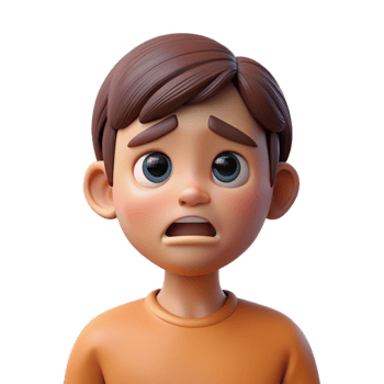 majestic distinctive Sad child, tears in eyes, NO BACKGROUND with Transparent Background. png