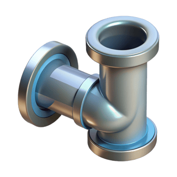 stunning standout CAD model of a pipe fitting NO BACKGROUND with Transparent Background. png