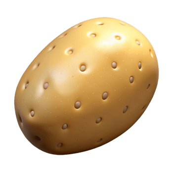 mysterious dazzling Potato NO BACKGROUND with Transparent Background. refined png