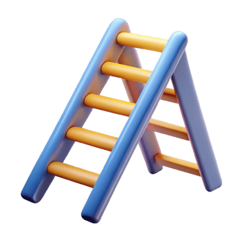 stunning signature Ladder NO BACKGROUND with Transparent Background. png