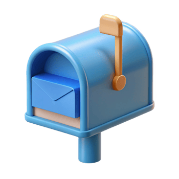 immaculate elegant Modern mailbox NO BACKGROUND with Transparent Background. precision png