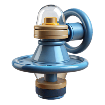 vibrant iconic Sprinkler head NO BACKGROUND with Transparent Background. png
