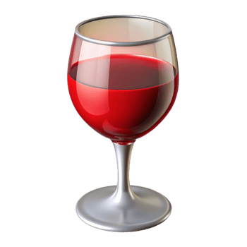 unparalleled elegant Wine glass, filled with red wine, NO BACKGROUND with Transparent Background. premium png