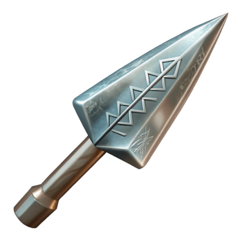 fascinating dreamy classic Odin's Spear, Gungnir, etched with runes, NO BACKGROUND with Transparent Background. refined png