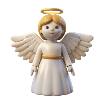 dramatic romantic rustic A single Angel, feathered wings and halo, NO BACKGROUND with Transparent Background. precision png