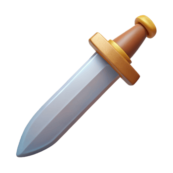 harmonious striking A Roman Gladius, short sword, NO BACKGROUND with Transparent Background. gallery standard png