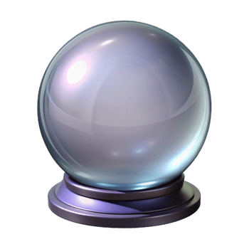 extraordinary standout A Crystal Ball, smooth and clear, NO BACKGROUND with Transparent Background. png