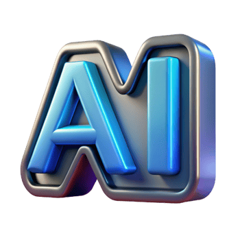 magnificent unparalleled Artificial intelligence logo hologram, NO BACKGROUND with Transparent Background. png