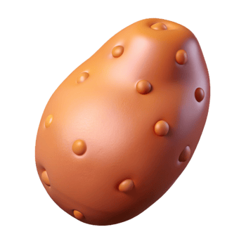 passionate immaculate Sweet potato NO BACKGROUND with Transparent Background. luxury png