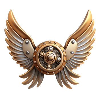 coveted contemporary Steampunk wings made of clockwork gears and delicate metal framework. NO BACKGROUND with Transparent Background. detailed png