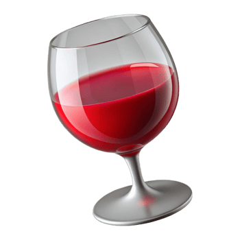 dazzling gothic A glass of red wine, partially filled, NO BACKGROUND with Transparent Background. premium png