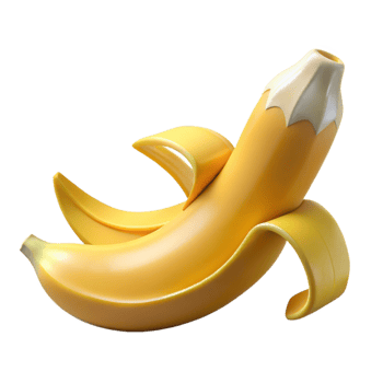 elegant urban A single, yellow banana peel, discarded, NO BACKGROUND with Transparent Background. authentic png