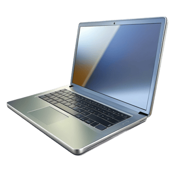 picturesque organic A sleek, silver laptop computer, closed. NO BACKGROUND with Transparent Background. elite png