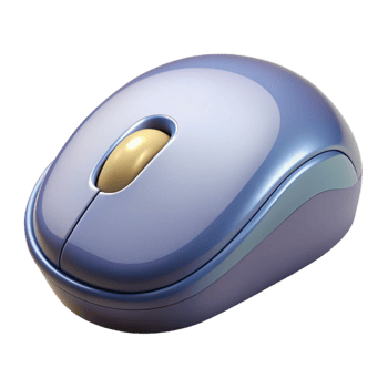 splendid memorable A single computer mouse, ergonomic design. NO BACKGROUND with Transparent Background. png