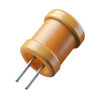 signature traditional A capacitor, electronic component. NO BACKGROUND with Transparent Background. handcrafted png