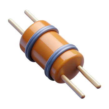 notable baroque A resistor, electronic component. NO BACKGROUND with Transparent Background. perfect clarity png