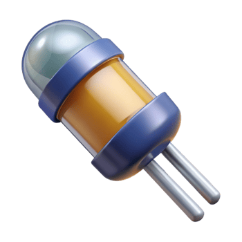 passionate dazzling A diode, electronic component. NO BACKGROUND with Transparent Background. exclusive png