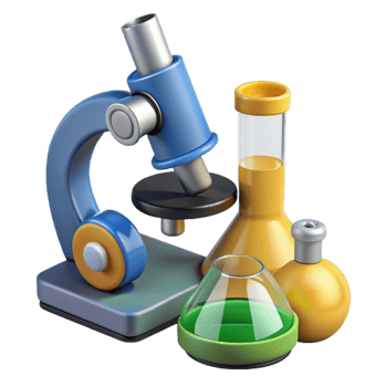 harmonious breathtaking A microscope, laboratory equipment. NO BACKGROUND with Transparent Background. original png