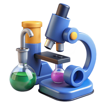 picturesque renaissance A microscope, laboratory equipment. NO BACKGROUND with Transparent Background. top-tier png