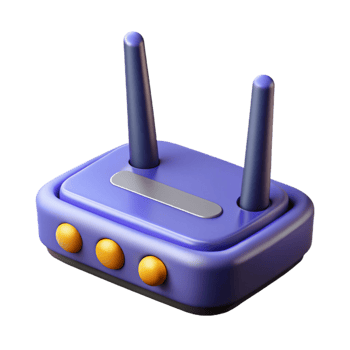 rare tropical A wireless router, network device. NO BACKGROUND with Transparent Background. 4K png