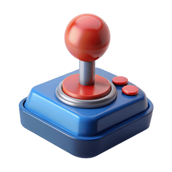 tranquil magnificent A retro arcade joystick. NO BACKGROUND with Transparent Background. elite png