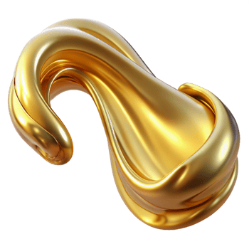 picturesque romantic industrial A flowing, abstract liquid stream in metallic gold. NO BACKGROUND with Transparent Background. crisp png