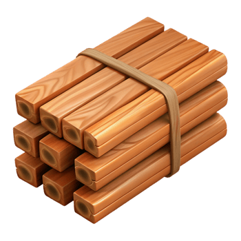 gorgeous sought-after Bundle of wooden planks NO BACKGROUND with Transparent Background. png
