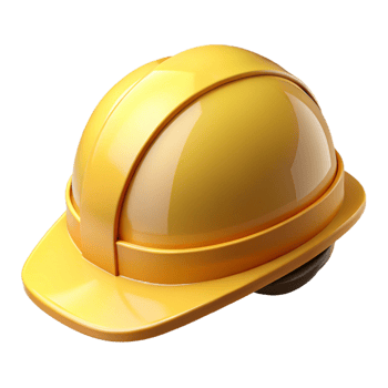 vibrant retro Safety helmet hard hat yellow NO BACKGROUND with Transparent Background. top-tier png