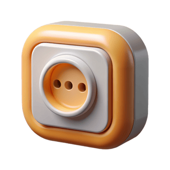 exemplary retro Electrical outlet NO BACKGROUND with Transparent Background. elite png