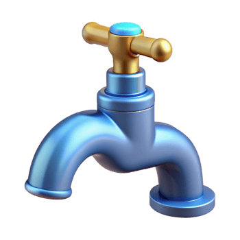hypnotic calm vintage Bathroom faucet NO BACKGROUND with Transparent Background. professional png