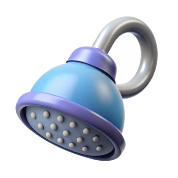 mysterious vibrant Shower head NO BACKGROUND with Transparent Background. precision png