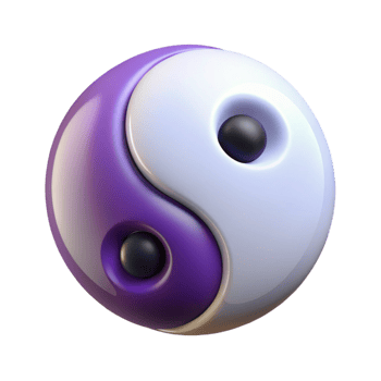 quintessential renaissance Yin Yang symbol, Taoism, balance, NO BACKGROUND with Transparent Background. authentic png
