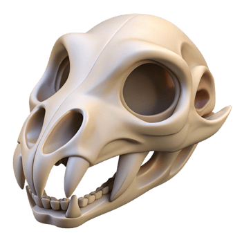 exquisite iconic Animal skull NO BACKGROUND with Transparent Background. png
