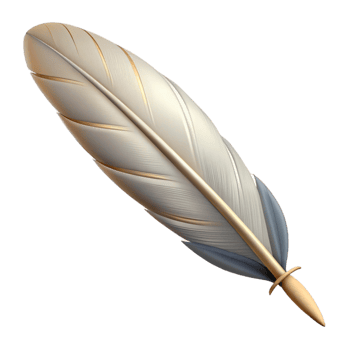 fascinating acclaimed Eagle feather NO BACKGROUND with Transparent Background. png