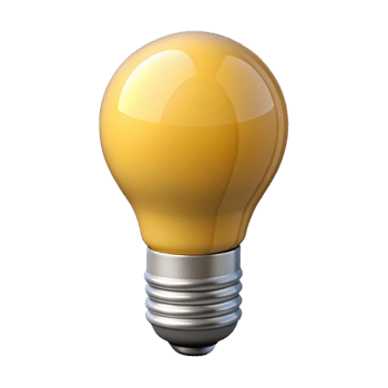 harmonious striking A single lightbulb, LED style. NO BACKGROUND with Transparent Background. crisp png